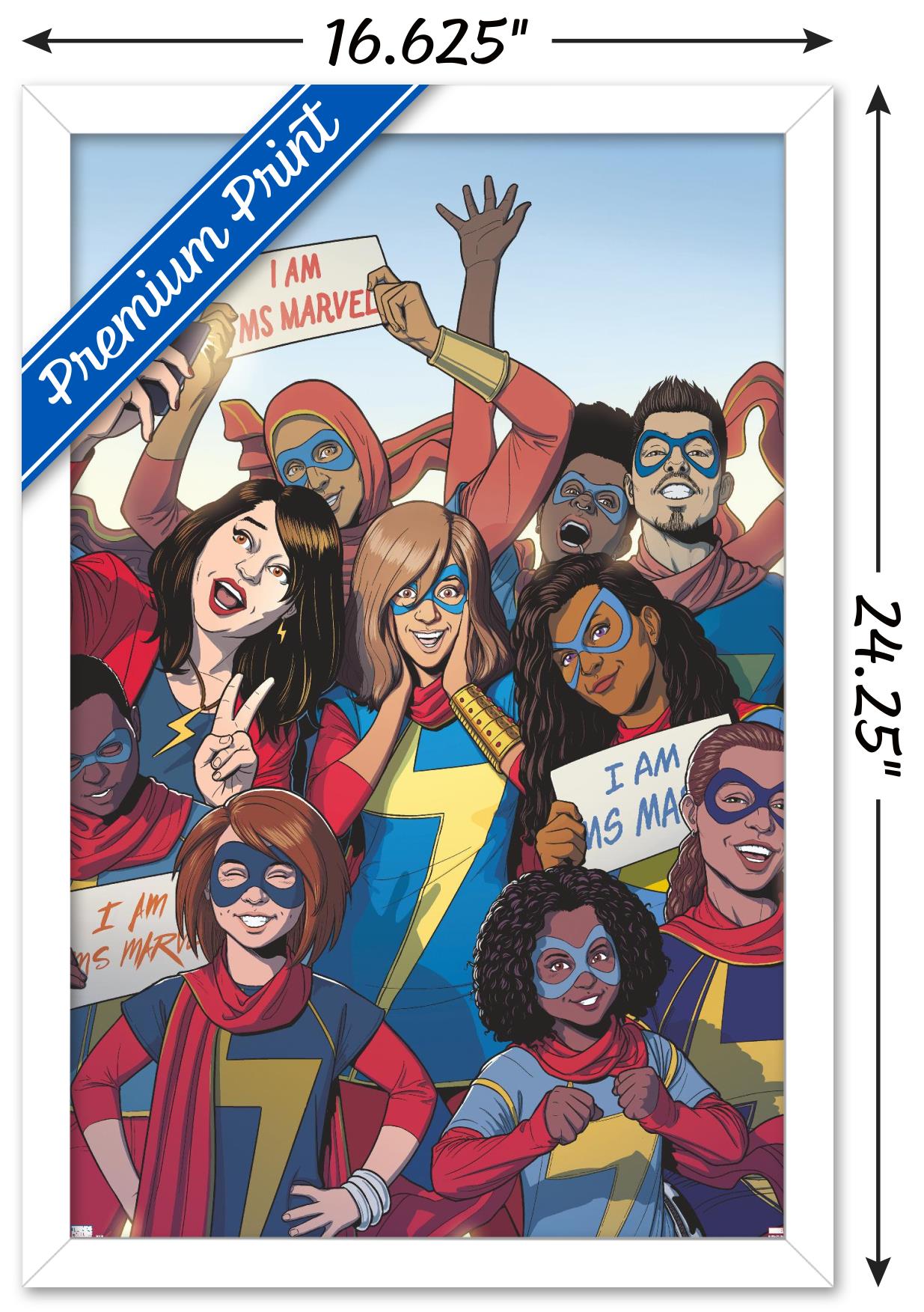 Marvel Comics - Ms. Marvel - Ms. Marvel #37 Wall Poster, 14.725" x 22.375", Framed