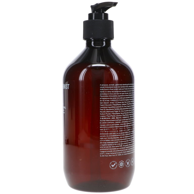 Grown Alchemist Body Cleanser, Chamomile Bergamot Rose Aroma, 16.9