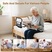 ALLJOY Bed Rails for Elderly, Adjustable Bed Assist Rails Adults Safety with Support Legs for Full Size Bed, Tool-Free Assembly