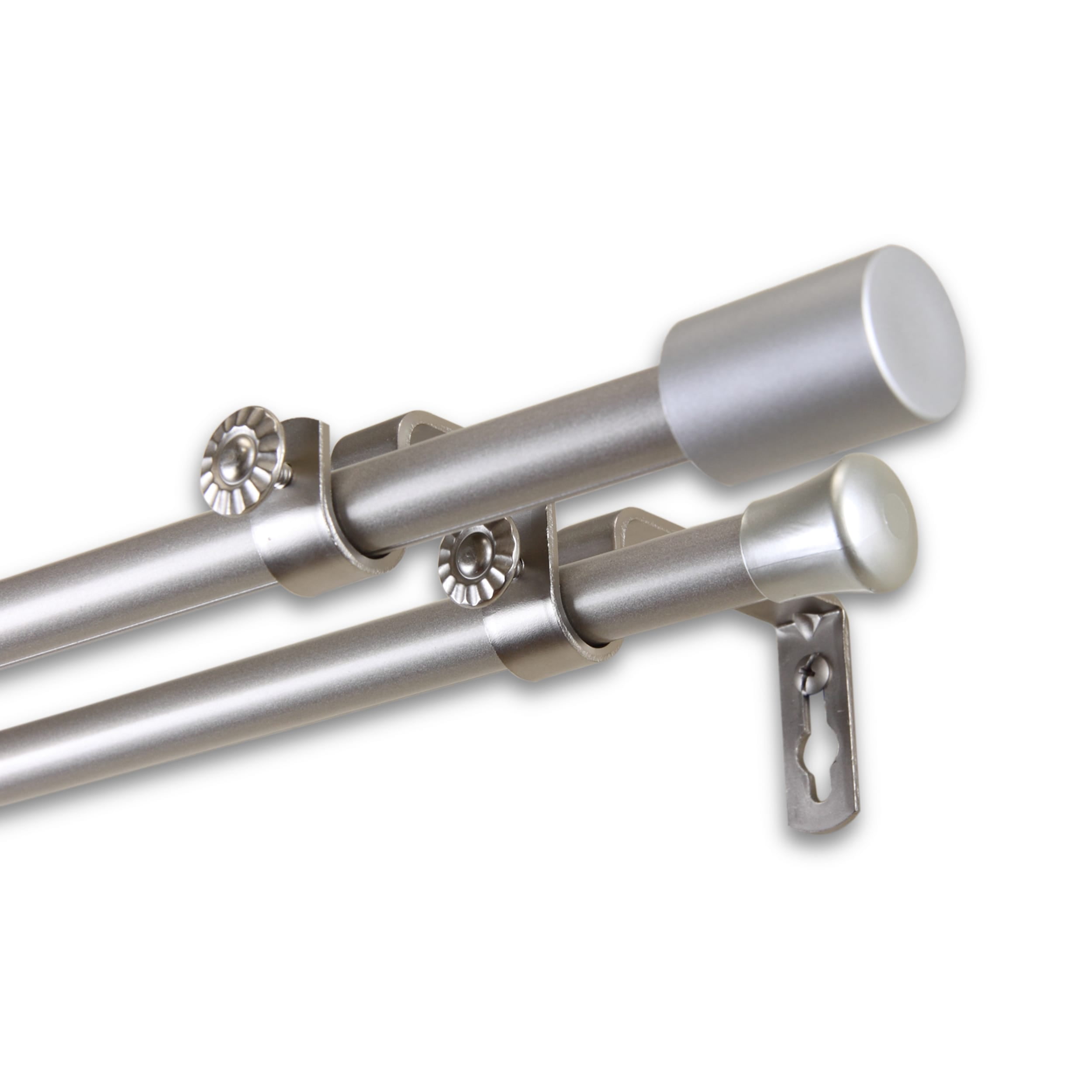 InStyleDesign Angela 5/8inch Adjustable Double Curtain Rod Walmart