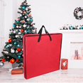 thumbnail image 5 of 30" x 30" Christmas Tree Storage Bag Large Storage Container Polyester Christmas Tree Bag with Handles and Zippers for Xmas Decorations, A, 5 of 9