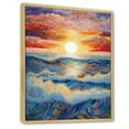 thumbnail image 2 of Designart "Sunrise Over The Rainbow Ocean II" Ocean Floater Framed Wall Decor, 2 of 5