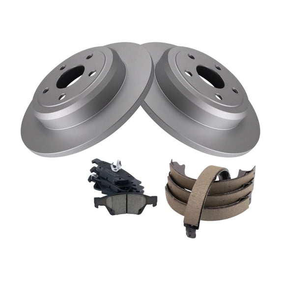 DAMAIJOY Rear Ceramic Brake Pad & Rotor Kit for Dodge for Durango 3.6L/5.7L 2011-2019,for Jeep for Grand Cherokee 3.6L/5.7L 2011-2019 & 3.0L 2014-2019