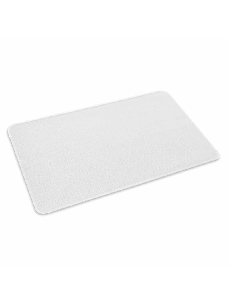 White Door Mat Indoor Outdoor Entrance, Non Slip Small Rug