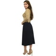 thumbnail image 6 of Baby'O Women's Basic Lightweight Below the Knee Midi Length Corduroy Straight Skirt, 6 of 6