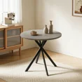 thumbnail image 6 of Small Round Dining Table for 2-4 People, 31.8" Modern Round Kitchen Table, Space-Saving Table for Living Dining Room, Coffee ,Apartment, 6 of 7