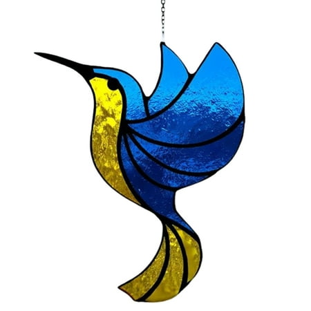 

CHAOMA Glass Hummingbird Pendant Ukrainian Hummingbird Suncatcher Ornament