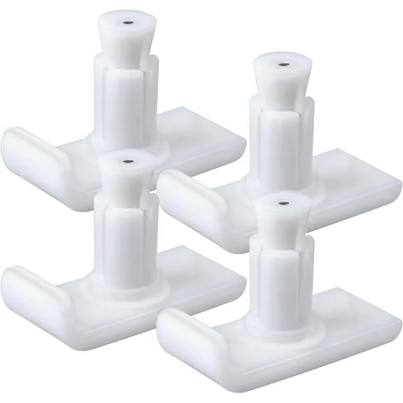 Walker Ski Glides, Universal Fit Walker Glides Mobility Accessory for Seniors, Walker Accessories for Safety and Stability, White, 4 Pack