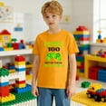 thumbnail image 6 of CUZIBR Boys Girls Graphic T-Shirt Print 100 Days Of School Letter Print Short Sleeve Casual Crewneck Tees For Kids Youth Soft Breathable Shirt Daily Wear Comfy Activewear,Yellow,3-4 Years, 6 of 7