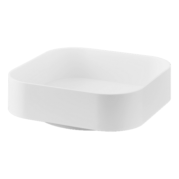 Yamazaki Home Rotating Storage Tray, White, ABS Plastic, Supports 8.8 pounds, No Assembly