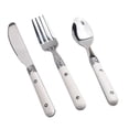 thumbnail image 1 of 1 Set of Kids Stainless Steel Tableware Simple Cutlery Set Cutter Spoon Fork Set, 1 of 6