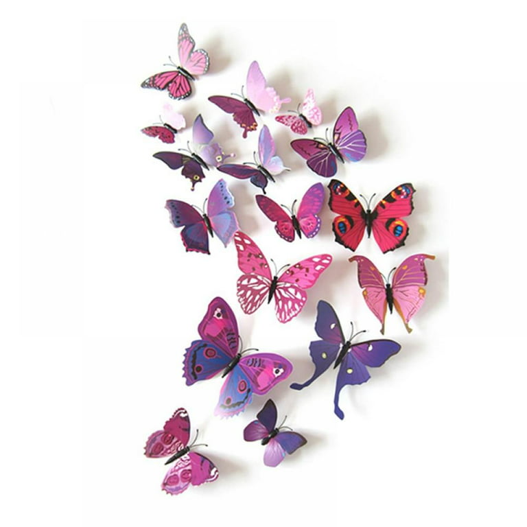 Sticker Beautiful 3D Butterflies 