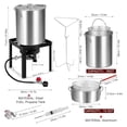 thumbnail image 2 of Turkey Fryer Kit - 30 Qt Propane Fryer, Boiler & Steamer - 55000 BTU Burner, Injector, Rack & Lifter - Outdoor Deep Fryer for Turkey, Seafood & Crawfish, 2 of 7