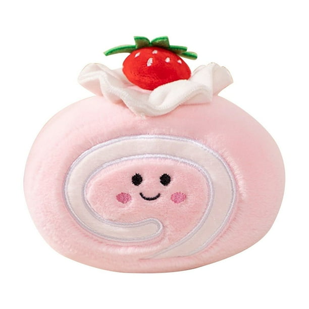 Swiss Roll Soft Plush Toy, Cuddly and Soft Swiss Roll Stuffed Animals Plush Toys Doll Swiss Roll, Birthday Gift for Kids and Valentine's Day gift, Age 3+