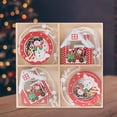 thumbnail image 4 of 12x árbol de navidad colgante decoración de navidad pequeño colgante regalo Color a Yuyangstore Colgante de árbol de Navidad, 4 of 8