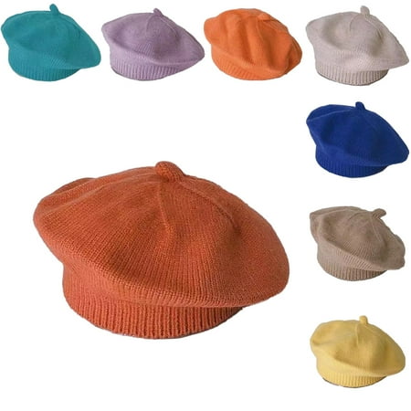 

WOLLED 2-5Y Toddler Baby Beret Cap Newborn Thickened Hat Kids Boys Girls Wool Cap