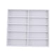 thumbnail image 3 of Organizador de gafas de sol, caja de almacenamiento para gafas, artículos decorativos de colección, 10 ranuras para gafas Blanco, 3 of 9