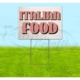 thumbnail image 1 of Italian Food (18" x 24") Yard Sign, Includes Metal Step Stake, 1 of 6