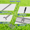thumbnail image 4 of Garden backyard farmland golf course compost sand leveling with 79.5 long handle heavy duty tool lawn leveling rake, 4 of 9