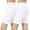 2PK:WHITE/WHITE, variant on 2 Packs of Womens & Plus Soft Cotton Stretch Knee Length Leggings Fitness Sport Biker Shorts