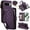 Dark Purple, variant on For Google Pixel 9 / 9 Pro 5G RFID Blocking Wallet Case, Crossbody Purse Phone Case with 9 Card Slots, Zipper Pocket & Detachable Strap,Red,For Pixel 9 / 9 Pro