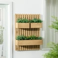 thumbnail image 2 of Outsunny Wall Mounted Garden Planter with Trellis for Patio Porch Balcony, 2 of 10