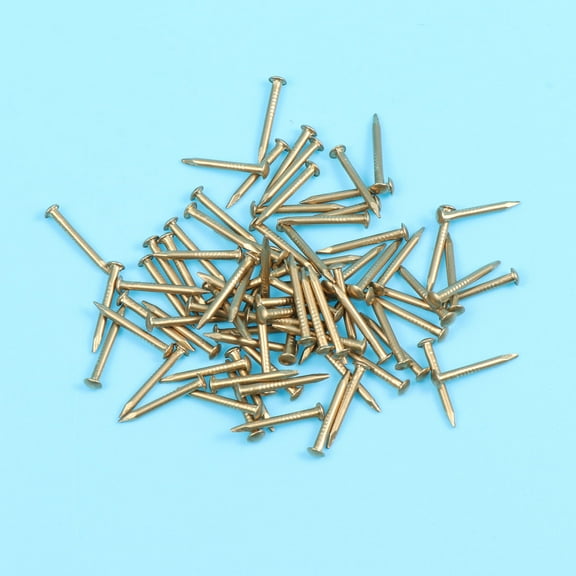 MIPCASE Nails for Crafts Flat Metal Nail Wooden Box 100pcs