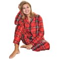 thumbnail image 4 of Angelina Cozy Fleece Notch Collar Pajama Set with Pockets (1-Pack), 4 of 5