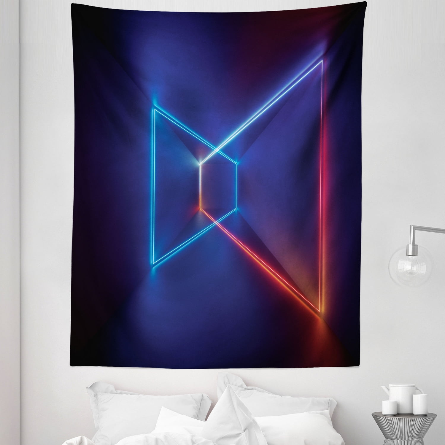 Abstract Tapestry, Modern Geometric Themed Design of Perspective