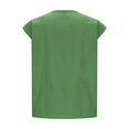 thumbnail image 5 of Bovemsi Tank Tops for Women 2025 Summer Cotton Linen Shirts Solid Color Casual Loose Sleeveless Vest Tunic Tops, Green Women's Summer Tank Tops, 3XL, 5 of 7