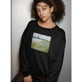 thumbnail image 2 of Lle Aux Fleurs Near Vetheuil Sweatshirt Women -Claude O. Monet Designs, Female 5X-Large, 2 of 4