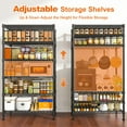 thumbnail image 7 of REIBII 6-Tier Wire Shelving Unit Adjustable Metal Storage Shelves for Kitchen  Pantry Laundry, 13.8" D x 21.5" W x 70.5" H, 7 of 7