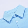 thumbnail image 7 of Mens Casual Button Down Shirts Long Sleeve Solid Color Knit Casual Leisure Vacation Man Clothing Streetwear, 7 of 7
