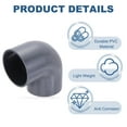 thumbnail image 3 of Uxcell Duct Connector, Plastic Dryer Hose Connector Pipe Fitting Adapter Coupling 5" Gray, 3 of 6