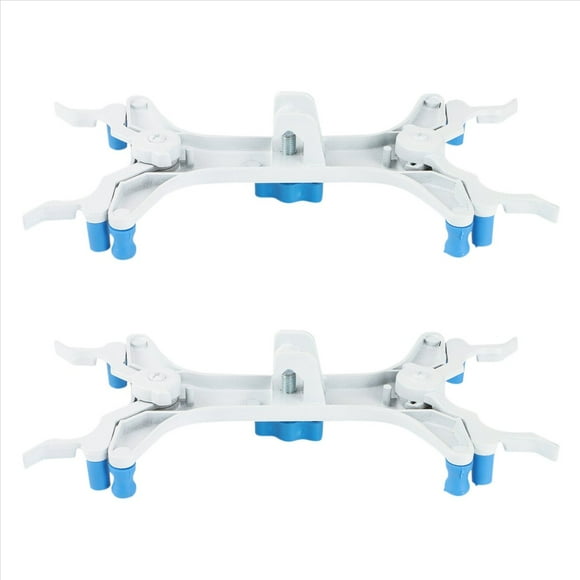 2X Abrazadera de Bureta Doble de Aluminio, Abrazadera de Bureta Ajustable Abrazadera de Bureta Mariposa Accesorios de Laboratorio con Resorte