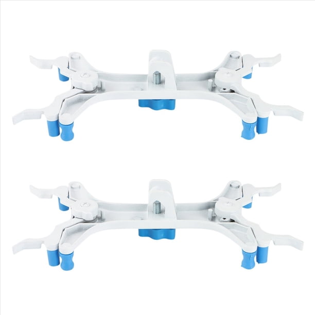 2X Abrazadera de Bureta Doble de Aluminio, Abrazadera de Bureta Ajustable Abrazadera de Bureta Mariposa Accesorios de Laboratorio con Resorte