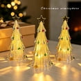 thumbnail image 5 of Christmas Tree Plastic Decorative LED Light - Battery Operated Glowing Holiday Tabletop Lighted Ornament, Xmas Tree Night Light for Indoor Decor, 5 of 8