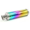 Universal Motorcycle Colorful Stainless Steel Exhaust Pipe Muffler Silencer 25mm