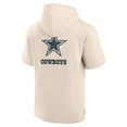 thumbnail image 3 of Men's Fanatics Cream Dallas Cowboys Elements Future Ground Lettering Short Sleeve Pullover Hoodie, 3 of 3