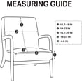 thumbnail image 3 of Housse de Chaise Moderne Mi-Siècle Imprimée Extensible pour Fauteuil de Lecture Housses de Chaise de Salon (Fleur), 3 of 6