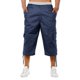 thumbnail image 1 of Ceisia Men's Multi-Pocket Cargo 3/4 Pants Loose Straight-Leg Workwear Shorts with Drawstring Cuffs for Summer Blue XXL Gifts, 1 of 4