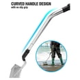 thumbnail image 2 of Sand Flea Rake,16-Inches Wide Basket, 52” Long Strong Handle, Sharp Teeth, Curved Handle Design [One Piece Handle Version], 2 of 7