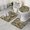 Autumn Camo Tree, variant on Blue Gray Camo Digital Pattern Bathroom Rugs Sets 3 Piece,Toilet Cover Set,Absorbent Non Slip Bathroom Mats Sets with U-Shaped Contour Rug Toilet Rug Set