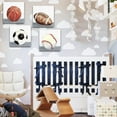 thumbnail image 3 of Boys Room Wall Decor Sports Decor for Boys Bedroom Rustic Soccer Football Baseball Basketball Canvas Pictures Kids Wall Art Vintage Ball Painting Nursery Playroom Artwork Home Decorations 12x12" 4 Pcs, 3 of 6