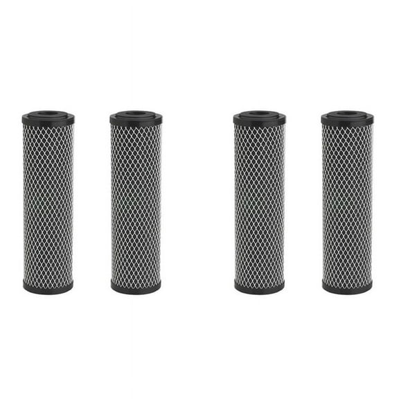4X Carbon Water Filter 10-Inch Standard Whole House Carbon Wrap Sediment Odor Replacement Filter  5 Micrometres