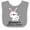 Heather and White, variant on Inktastic Glammas Snuggle Bunny Easter Boys Baby Bib