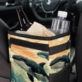 thumbnail image 6 of Whale Foldable Car Trash Can Mini Trash Can with Lid Leak-Proof Hanging Storage Bag - Car Garbage Can, 6 of 6