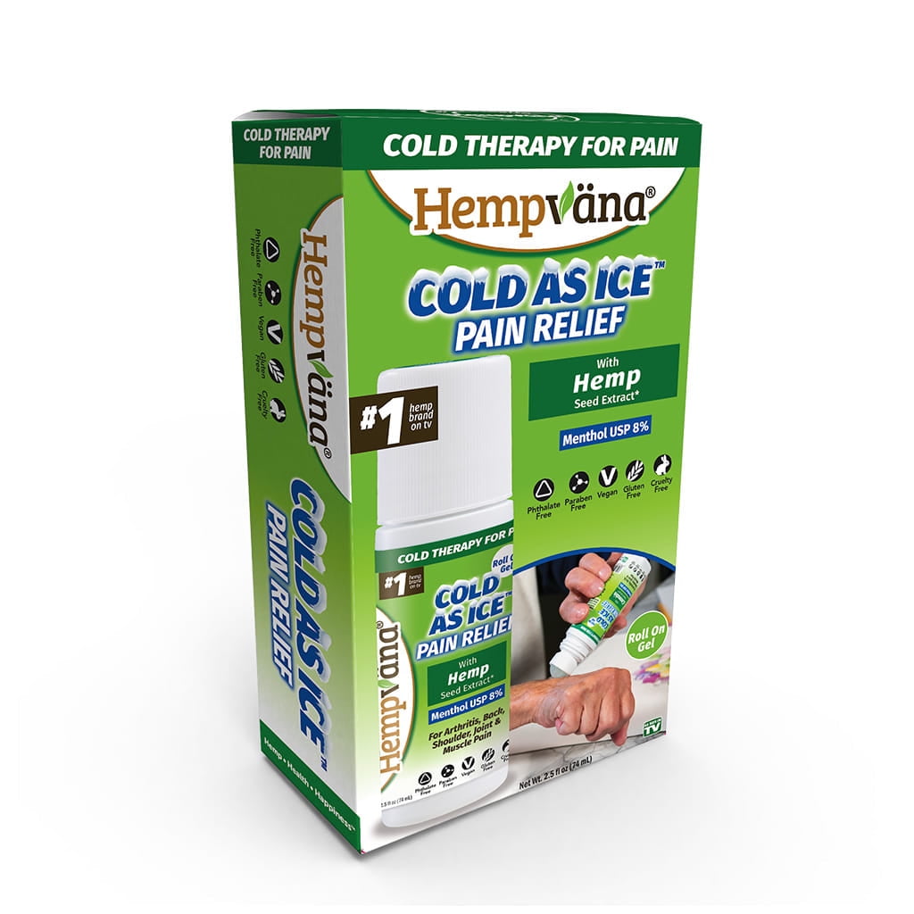 Hempvana Cold As Ice Cold Therapy, Convenient Relief Roll On Gel with