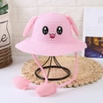 thumbnail image 3 of TOOYOU Toddler Bucket Hat Summer Hats Air Children Bag Rabbit Baby Straw Sunhat With Moving Ears Kids Hats & Caps, 3 of 4