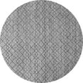 thumbnail image 1 of Ahgly Company Indoor Round Solid Gray Modern Area Rugs, 3' Round, 1 of 4